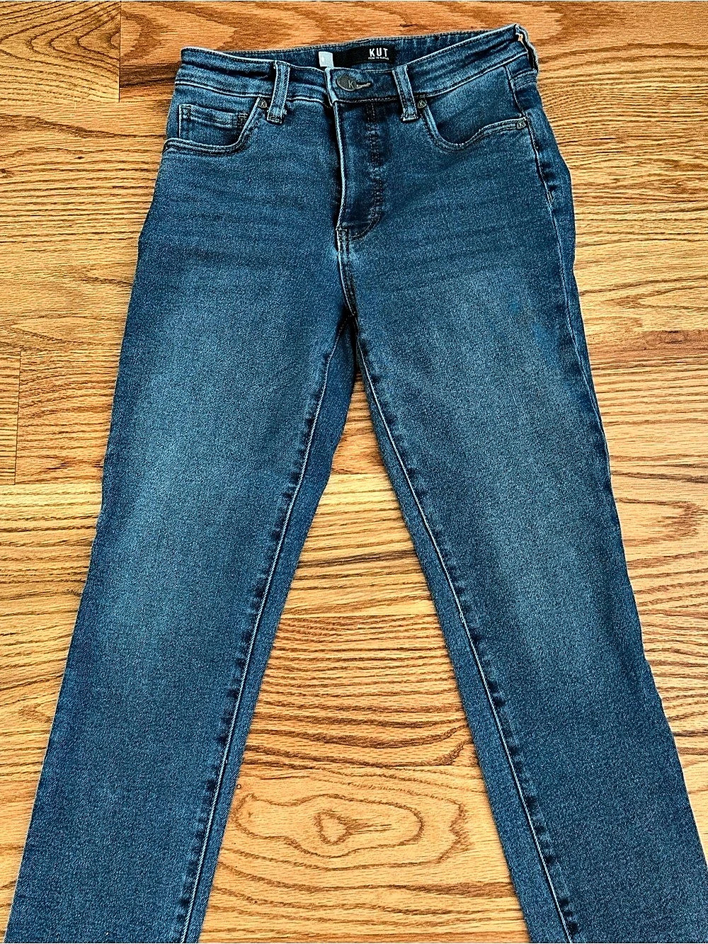 KUT from the Kloth Reese High Rise Fab Ab Ankle Straight Leg Jeans